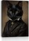 Halloween Black Cat Canvas Framed Wall Art - 15L" x 11.5W" (C001)